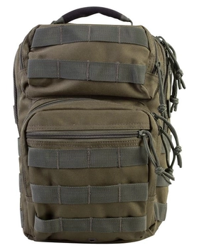 Рюкзак тактический однолямочный Kombat UK Mini Molle Recon Shoulder Bag 10л Оливковый (1000-kb-mmrsb-olgr)