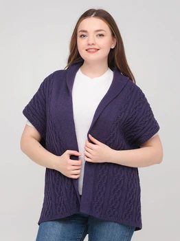 Кардиган Lands End LE140219-59 2XL (541722XL) Фиолетовый