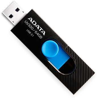 ADATA UV320 64GB USB 3.1 Black-Blue (AUV320-64G-RBKBL)