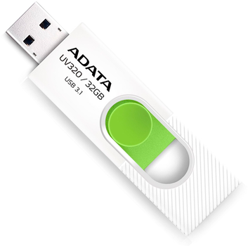 ADATA UV320 32 GB USB 3.1 biało-zielony (AUV320-32G-RWHGN)