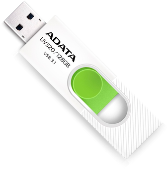ADATA UV320 128GB USB 3.1 White-Green (AUV320-128G-RWHGN)