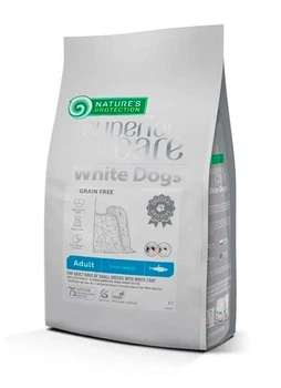 Сухий корм Nature's Protection Superior Care White Dogs Grain Free with Herring Adult Small Breeds для дорослих собак малих порід із білим забарвленням шерсті 10 кг