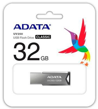 ADATA UV250 32 GB USB 2.0 Szary (AUV250-32G-RBK)