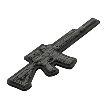 M-Tac нашивка AR-15 3D PVC Dark Grey