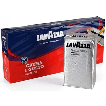 Набір Кава мелена Lavazza Crema e Gusto срібна 250 г х 6 шт