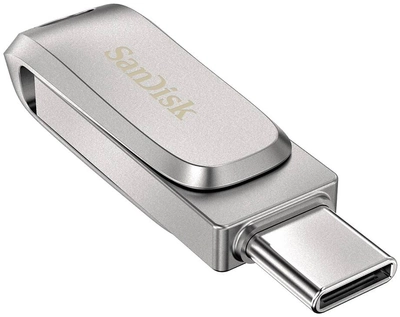 SanDisk Ultra Dual Drive Luxe 256GB USB 3.1 / USB Type-C Silver (SDCZ62-064G-G35)
