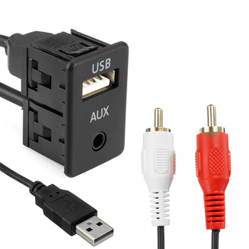 USB / AUX удлинители для замены магнитолы, переходники штатного USB разъема для авто.