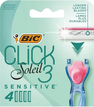 Сменные картриджи для бритья женские BIC Miss Soleil Click Sensitive 4 шт (3086123644915)