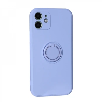 Чехол Ring силиконовый для iPhone 12 6.1", сиреневый