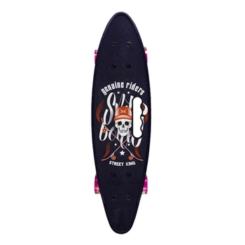 Пенниборд Bambi Skull 24" PU колеса со светом (SC20520)