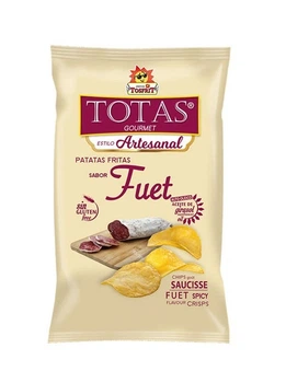 Картофельные чипсы Tosfrit Patatas fritas Fuet со вкусом салями фуэт без глютена 130г