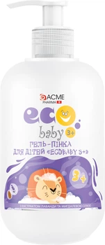 Гель-пінка для дітей EcoBaby 3+ з екстрактом лаванди й олією мигдалю 500 мл (4820000308670)