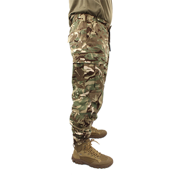 Штани чоловічі Софтшелл XL Мультикам Посилені коліна та задня частина для військових тактичні