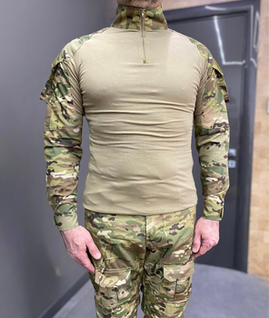 Военная форма Combat (убакс + брюки), коттон (хлопок), Мультикам, размер L