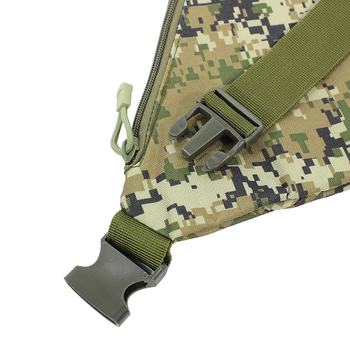 Рюкзак тактичний AOKALI Outdoor A38 Camouflage Green на одне плече армійський