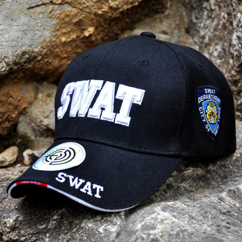 Бейсболка Han-Wild 101 SWAT Black для мужчин спортивная модная кепка L