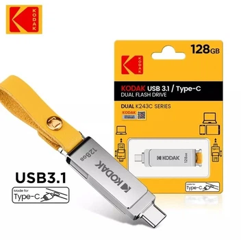 Флеш накопичувач Kodak К243С 2в1 USB/Type C 128 Гб