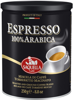 Кава мелена SAQUELLA Espresso 250 г (8002650000296)