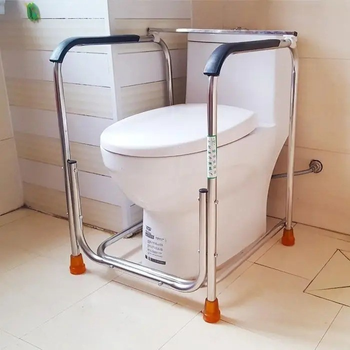 Поручні-опора в туалет з чохлом (Метал) опорний поручень на унітаз для осіб з обмеженими можливостями (VS7005856)