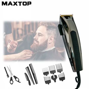 Професійна машинки для стрижки волосся MaxTop MP-4700 220V набір для стрижки, трімер для бороди (VS7005952)