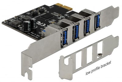 Delock Karta rozszerzeń PCI-Express 4 x USB 3.0 Typ-A (90304)