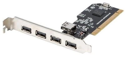 Karta rozszerzeń Lanberg PCI USB 2.0 (PCI-US2-005)