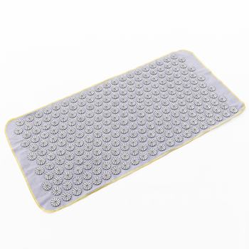 Масажний килимок Аплікатор Кузнєцова (акупунктурний ігольчатий массажер для спини) OSPORT Lite 80 (apl-009) Сіро-сірий