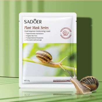Тканевая Маска Sadoer с Муцином Улитки увлажняющая восстанавливающая 25g