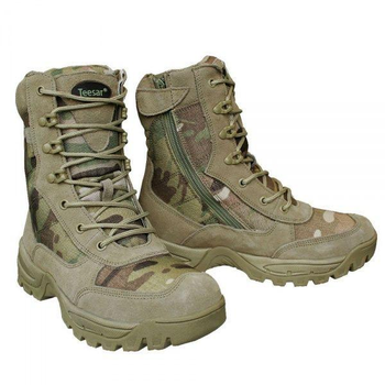 Ботинки тактические демисезонные Mil-Tec Side zip boots на молнии Multicam 12822141 размер 46