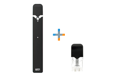 Электронная Сигарета. OVNS W01 POD Kit Black (Черный) POD Система + картридж