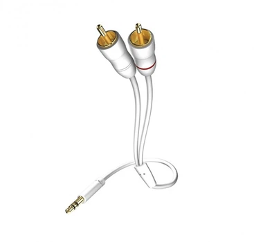 Интерфейсный кабель Mini Jack—2хRCA Inakustik Star white 1,5m