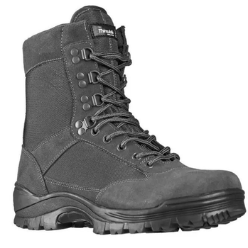 Ботинки тактические демисезонные серые Mil-Tec Side zip boots на молнии 12822108 размер 43