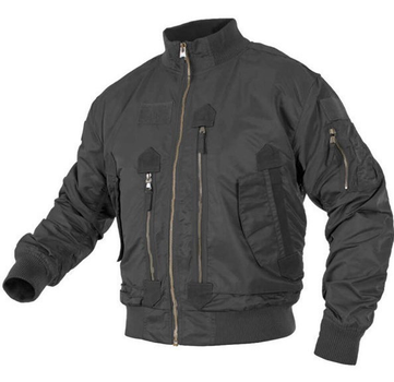 Куртка чоловіча демісезонна тактична Mil-tec AVIATOR 10404602 чорна розмір L