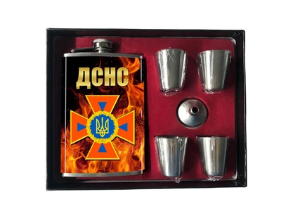 Набор Фляг Государственная служба Украины по чрезвычайным ситуациям 270 мл
