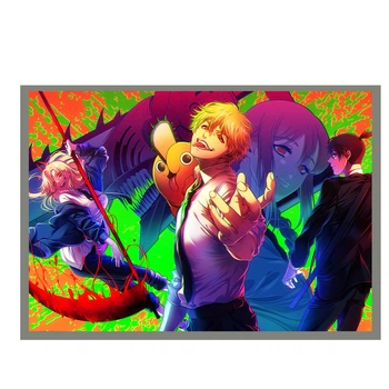 Постер плакат аниме Человек-бензопила 42х29 см А3 (poster_0722)