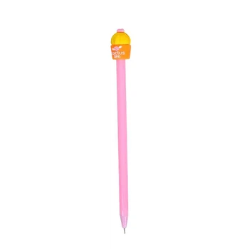 Ручка гелевая "Кактус" COLOR-IT 6037 синяя Розовый