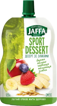 Смузи Jaffa Sport Dessert Банан-яблоко-черника-клубника-злаки 120 г (4820192260305)