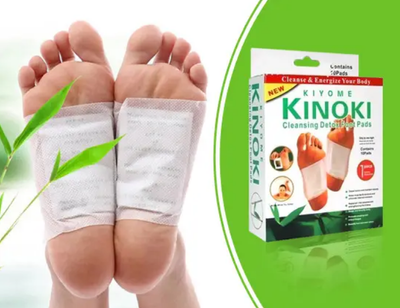 Пластир для ніг детоксикація Kinoki Cleansing Detox Foot Pads очищення організму
