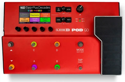 Гитарный процессор LINE 6 POD Go Limited Edition Red