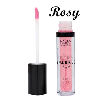 Сияющий блеск для губ, глаз и лица MUA Makeup Academy Ultra Sparkle Lip Topper - Rosy