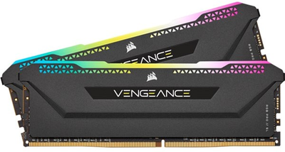 Оперативна пам'ять Corsair DDR4-3600 32768MB PC4-28800 (Kit of 2x16384) Vengeance RGB Pro Black (CMH32GX4M2D3600C18)