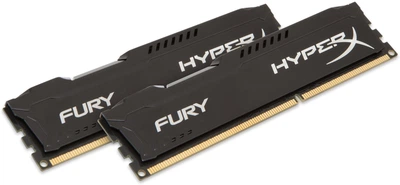 Оперативна пам'ять Kingston Fury DDR3-1333 16384MB PC3-10600 (Kit of 2x8192) HyperX Black (HX313C9FBK2/16)