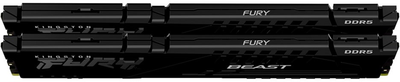 Оперативна пам'ять Kingston Fury DDR5-5200 16384MB PC5-41600 (Kit of 2x8192) Beast Black (KF552C40BBK2-16)
