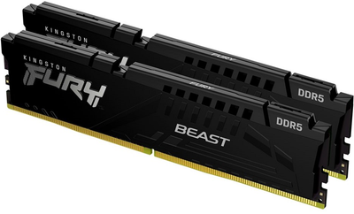 Pamięć RAM Kingston Fury DDR5-5600 16384MB PC5-44800 (zestaw 2x8192) Beast Black (KF556C36BBEK2-16)