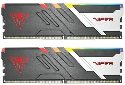 Оперативна пам'ять Patriot DDR5-6200 32768MB PC5-49600 (Kit of 2x16384) Viper Venom RGB Black (PVVR532G620C40K)