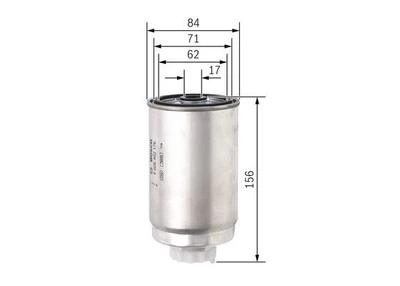 Фільтр паливний CHRYSLER, DODGE, FIAT, JEEP F026402176 Bosch (F026402176)