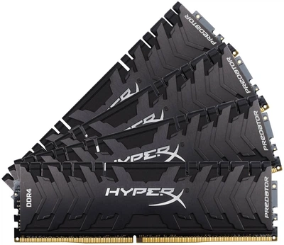 Оперативная память Kingston Fury DDR4-3333 65536MB PC4-26664 (Kit of 4x16384) HyperX Predator Black (HX433C16PB3K4/64)