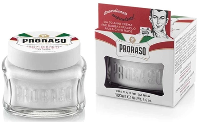 Крем для чувствительной кожи до бритья Proraso с экстрактом зеленого чая и овса 100 мл (8004395000036)