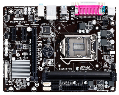 Материнская плата Gigabyte GA-H81M-DS2 (s1150, H81, PCI-Ex16) OEM Refurbished