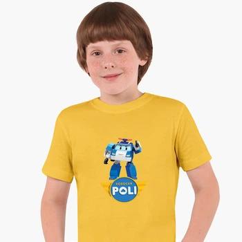 Детская футболка Робокар Поли (Robocar Poli) (25186-1620) 134-140 см Хлопок Желтый